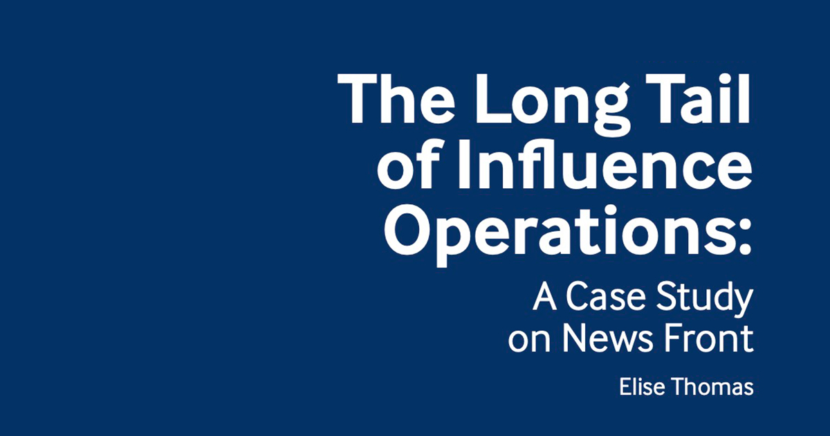 The Long Tail of Influence Operations: A Case Study on News Front