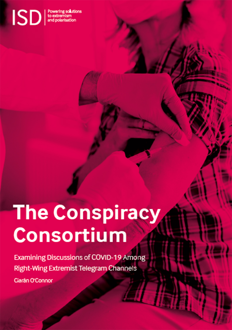 The Conspiracy Consortium: examining discussions of COVID-19 among right-wing extremist Telegram channels