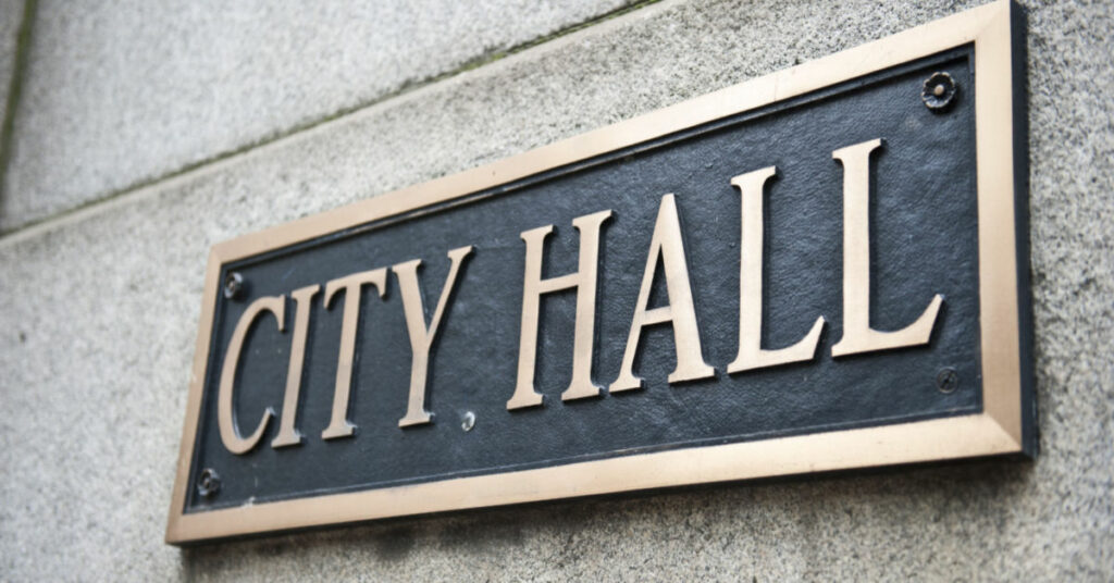 City Hall sign