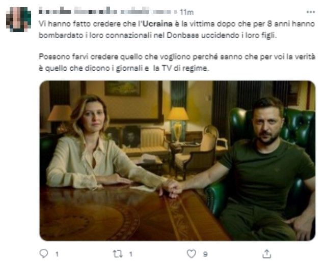 Prokremlin Twitter Screenshot Italian