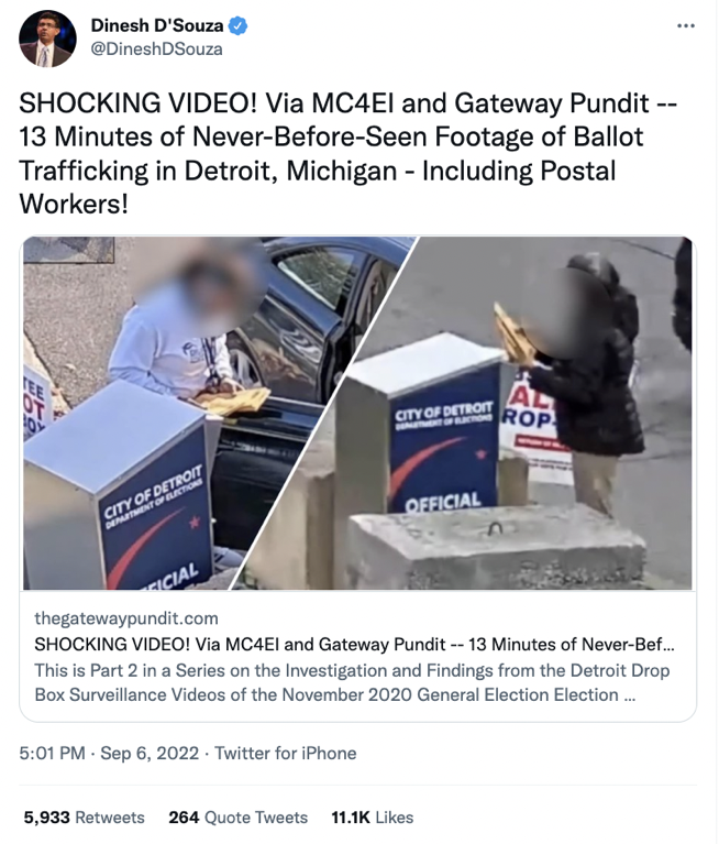 Dinesh D’Souza sharing drop box watching footage