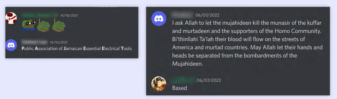Figure 6: Comments calling for the execution of Indians (symbolised through the name Pajeet), and calling on God to kill homosexuals.