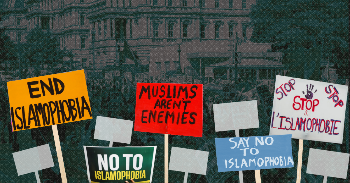 Use of words, phrases and hashtags associated with antiMuslim