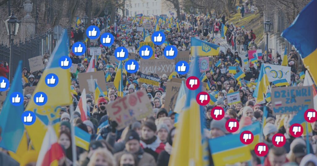 Changing Attitudes Towards Ukraine: A Cross-Language Examination on Facebook and X