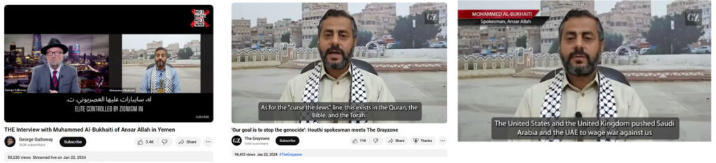 Figure 12. Al-Bukhaiti interviews with The Grayzone.