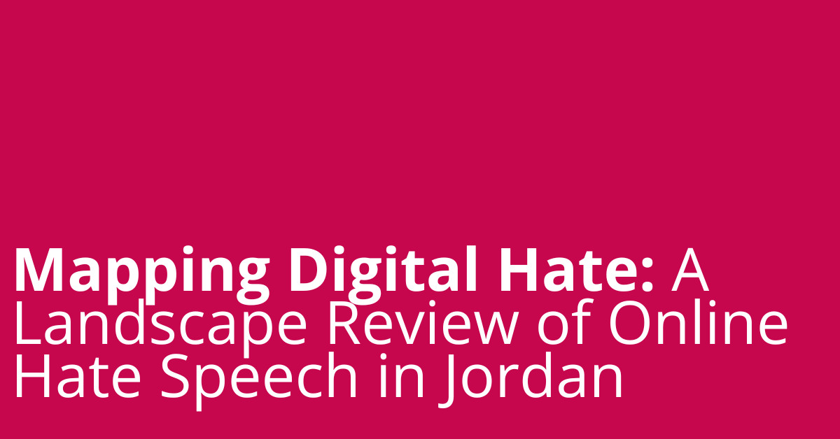 Mapping Digital Hate: A Landscape Review of Online Hate Speech in ...